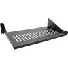 Rack shelf InLine 19 Zoll 250 mm 20 kg 2U RAL 9005 schwarz