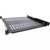 InLine 19-Zoll-Fachboden, 450 mm, 50 kg, 1HE, RAL 9005 schwarz