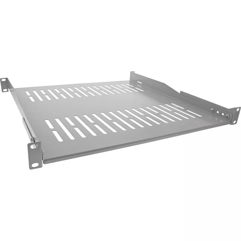 InLine 19-Zoll Fachboden, 450 mm, 50 kg, 1HE, RAL 7035 grau
