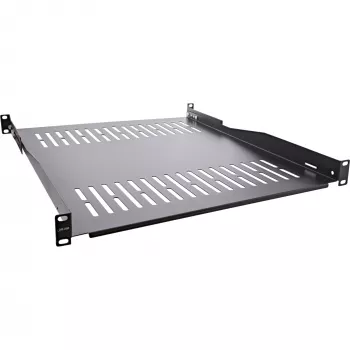 InLine 19 Zoll Fachboden, 550 mm, 50 kg, 1U, RAL 9005 schwarz