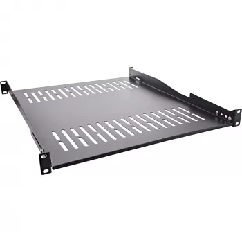 InLine 19 Zoll Fachboden, 550 mm, 50 kg, 1U, RAL 9005 schwarz