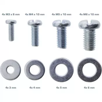 InLine Schraubenset 32-teilig für Beamerhalterungen