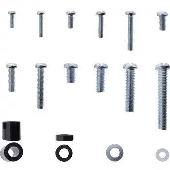 InLine Schraubenset 68-teilig für TV-Wandhalterung, Montageset, Wand, Zink, 68 Stk., 100 mm, 150 mm