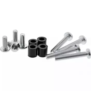 InLine 8-tlg. Schraubenset 4x M8x20mm/M8x50mm/4x 15mm Abstandshalter für Wandhalterung