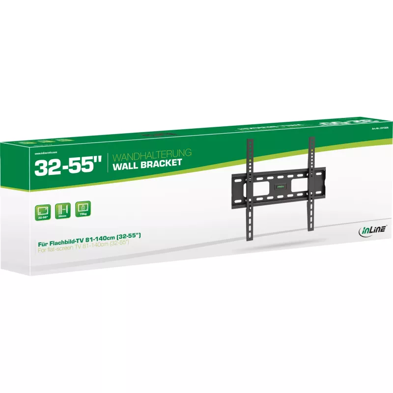 InLine Wandhalterung für TFT / LED / Plasma 81 - 140cm 32 - 55 Zoll max. 75kg