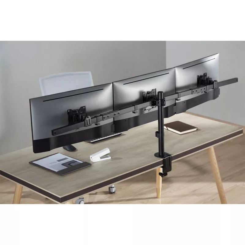 InLine Schreibtischhalterung für 3x TV / LED / TFT Display bis 81cm 32 Zoll max. 7kg