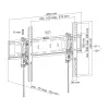 InLine Hochleistungs-Wandhalterung, neigbar, für Flachbildfernseher (37-80 Zoll), max. 75kg