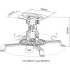 InLine Basic Projektor-Deckenhalterung, 15 cm, max. 13,5 kg