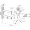 InLine Basic Wandhalterung, für Flachbild-TV 58-107cm (23-42 Zoll)
