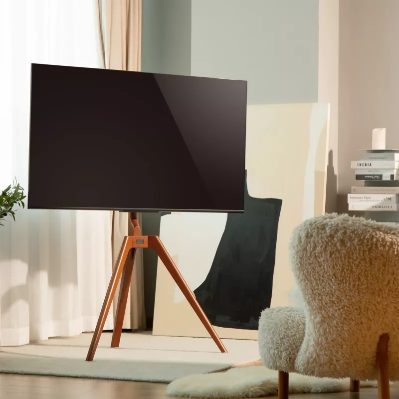 InLine woodstand TV-Ständer, Stativ, für Displays 45 Zoll–65 Zoll (114–165 cm), max. 40 kg