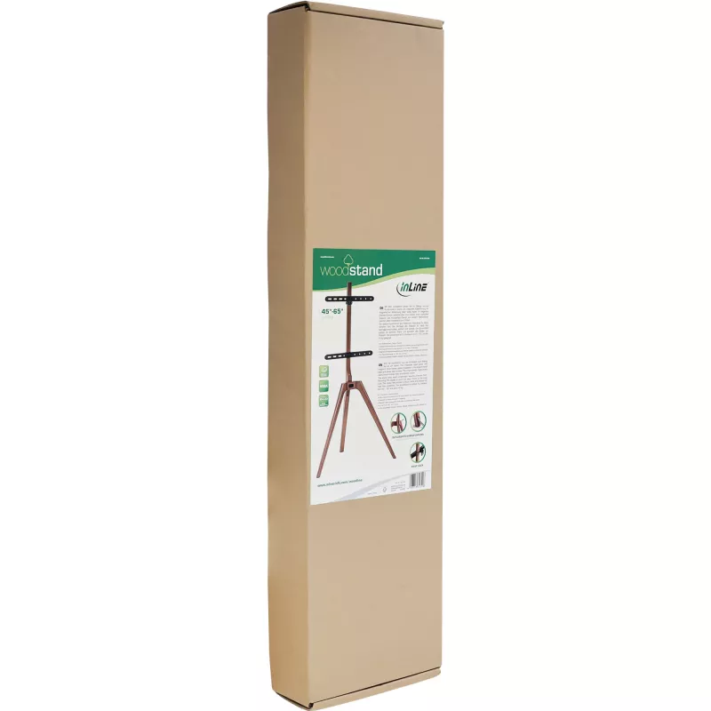 InLine woodstand TV-Ständer, Stativ, für Displays 45 Zoll–65 Zoll (114–165 cm), max. 40 kg
