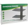 InLine Wandhalterung, für DVD, Bluray, Sat-Receiver, max. 8 kg, schwarz