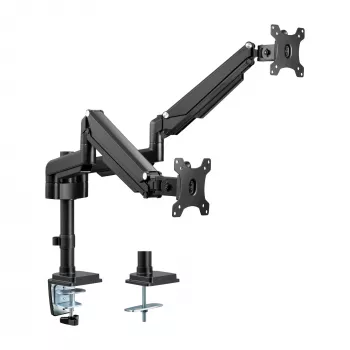 InLine Tischhalterung mit Lift für zwei Monitore bis 82 cm (32 Zoll), 9 kg