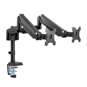 InLine Tischhalterung mit Lift für zwei Monitore bis 82 cm (32 Zoll), 9 kg