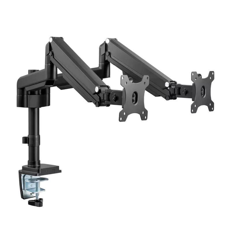 InLine Tischhalterung mit Lift für zwei Monitore bis 82 cm (32 Zoll), 9 kg
