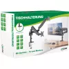 InLine Tischhalterung mit Lift für zwei Monitore bis 82 cm (32 Zoll), 9 kg