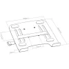 InLine Notebook-Halterung / -Ständer mit VESA-75-Adapter