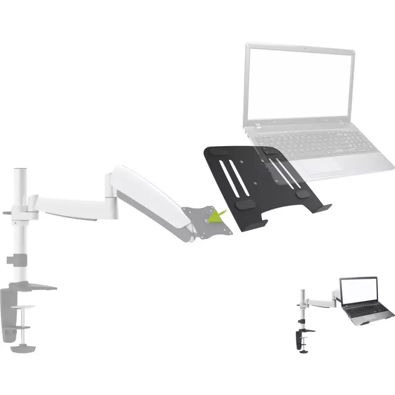 InLine Notebook-Halterung / -Ständer mit VESA-75-Adapter