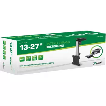 InLine Unterschrankhalterung für Displays bis 68 cm (27 Zoll), bis 20 kg