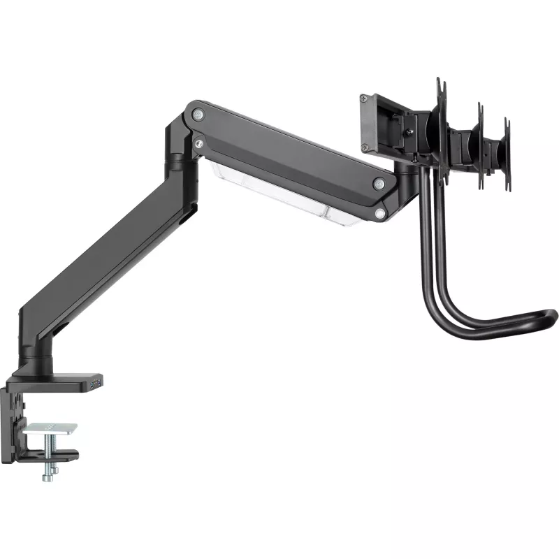 InLine Desktop-Montage mit Lifter und USB3.0, beweglich, für 3 Displays bis 27 Zoll