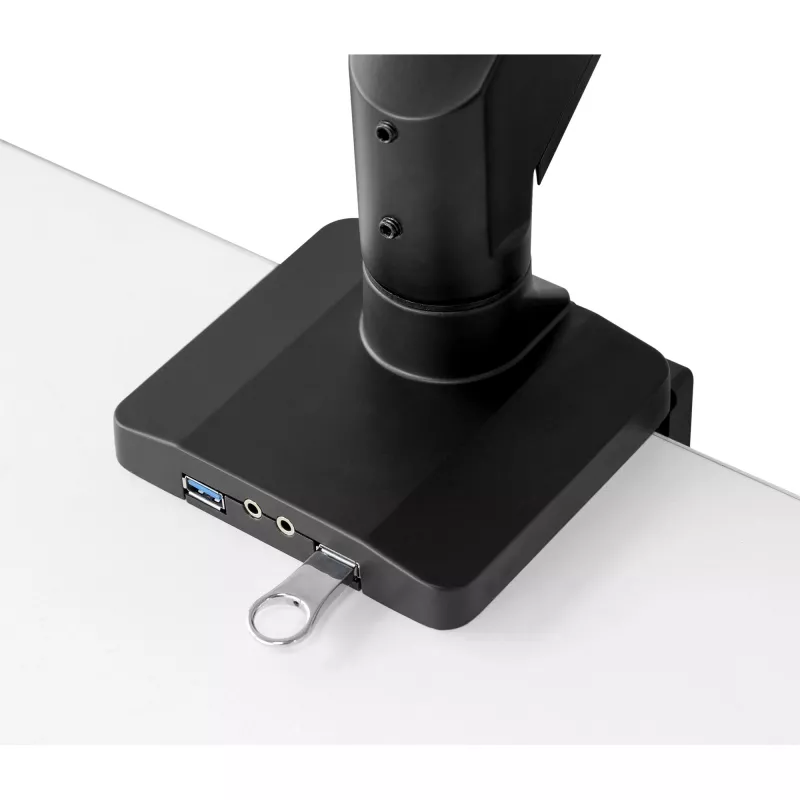 InLine Desktop-Montage mit Lifter und USB3.0, beweglich, für 3 Displays bis 27 Zoll