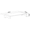 InLine Monitor Platform Aluminium 63mm max. 10kg Freistehend Silber 23175A