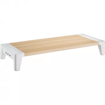 InLine Monitor Platform+, 2x USB 3.2 Gen1 und QC3-Ladung, 80mm, max. 15kg