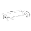 InLine Monitor Platform+, 2x USB 3.2 Gen1 und QC3-Ladung, 80mm, max. 15kg