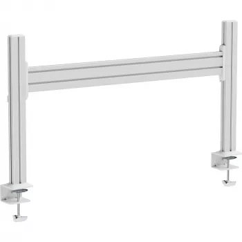 InLine 23181E Slatwall-Tischmontage-Panel Aluminium 1 m mit 2 Stützen 0,43 m