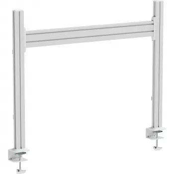 InLine 23181F Slatwall-Tischmontagepanel Aluminium 1 m mit 2 Stützen 0,86 m