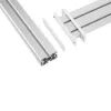 InLine 23181F Slatwall-Tischmontagepanel Aluminium 1 m mit 2 Stützen 0,86 m