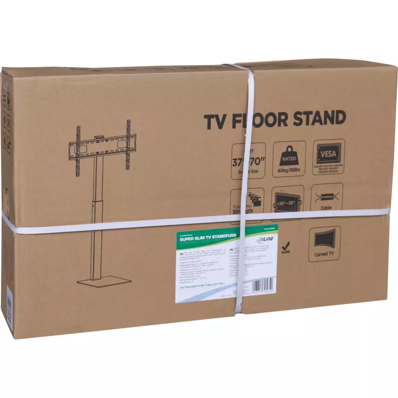 TV-Ständer InLine 23195A höhenverstellbar für LED-Fernseher 37-70 Zoll