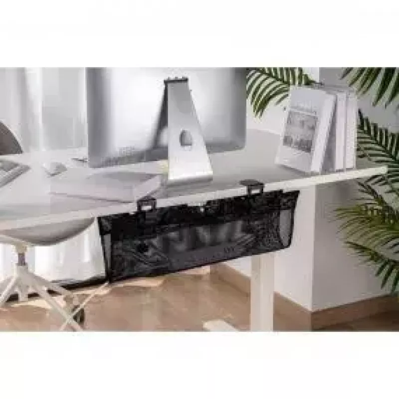 Kabelwanne InLine 23199B schwarz Untertisch-Aufbewahrungsnetz 610x240x390mm