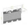 Kabelwanne InLine 23199B schwarz Untertisch-Aufbewahrungsnetz 610x240x390mm