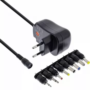 InLine Universal-Netzteil 12W, 110-240V auf 3-12V, max. 1200mA