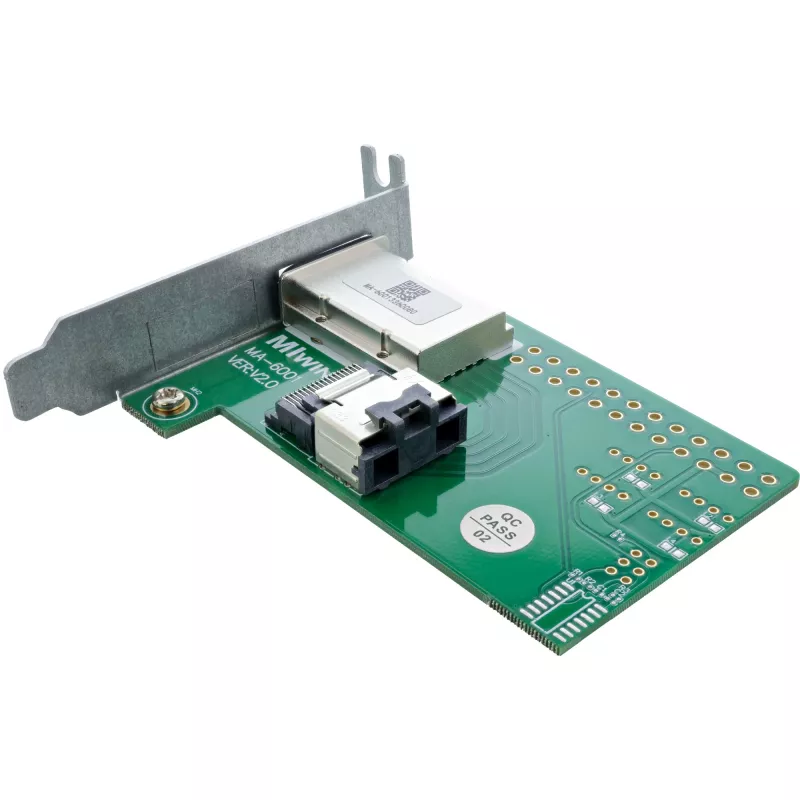 InLine SAS Low-Profile-Adapterhalterung extern SFF-8088 / intern SFF-8087