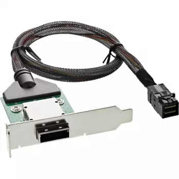InLine SAS HD Low-Profile-Adapterhalterung ext. SFF-8088 / int. SFF-8643 0,5 m