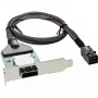 InLine SAS HD Low-Profile-Adapterhalterung ext. SFF-8088 / int. SFF-8643 0,75 m