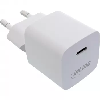 USB-Ladegerät InLine 31501C Single USB-C 33W Power Delivery PPS Weiß