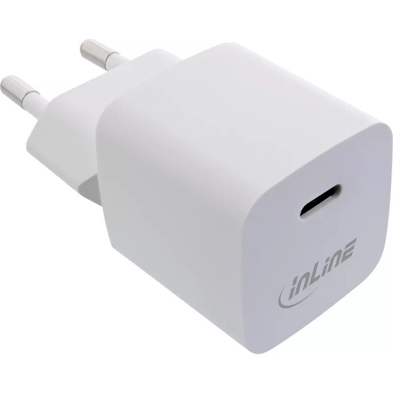 USB-Ladegerät InLine 31501C Single USB-C 33W Power Delivery PPS Weiß