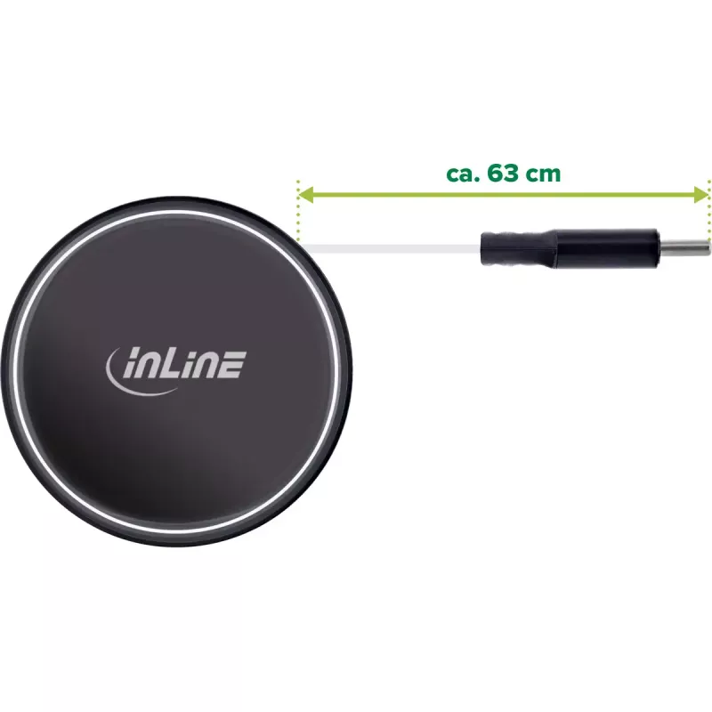 InLine 31502R mobiles Ladegerät Universal Schwarz Zigarettenanzünder Schnellladung Auto