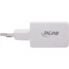 InLine USB-Netzteil, Ladegerät USB-A + USB-C, 33W, PD + QC, weiß