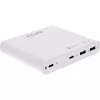 InLine USB-Netzteil, GaN-Ladegerät, 4-fach, 2x USB-C + 2x USB-A, 120W, weiß