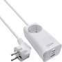 InLine USB-Netzteil, GaN-Ladegerät, 2x USB-C, 1x USB-A, PD 3.0, Sicherheitssteckdose