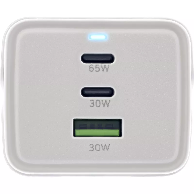 InLine USB-Netzteil, GaN-Ladegerät, 2x USB-C, 1x USB-A, PD 3.0, Sicherheitssteckdose