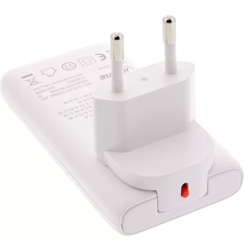 USB-Netzteil InLine 31519C Dual USB-C 65W – Dual-USB-C-Anschlüsse, 65 W Gesamtleistung