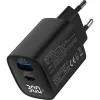 InLine USB PD Netzteil, GaN-Ladegerät, 2 Ports, USB-C + USB-A, 30W, mit Display