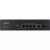 Unmanaged Switch InLine PoE+ Gigabit Network Switch 5 Port 4x PoE+ 1xSFP 1Gb/s desktop