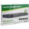InLine PoE+ Gigabit Netzwerk-Switch 24 Port, 1 Gb/s, 2xSFP, 19 Zoll 1HE (inkl. Halterungen)