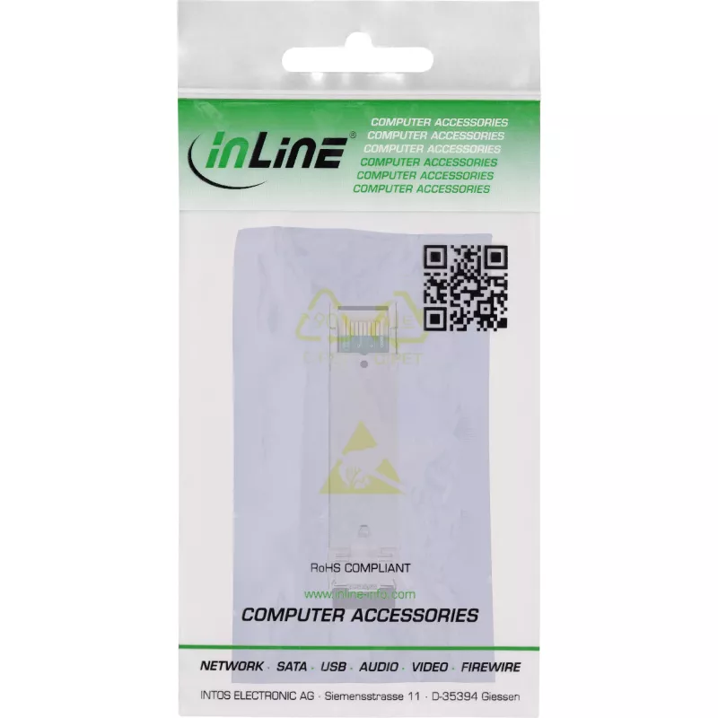 InLine SFP+ Modul Glasfaser 1310nm Singlemode mit LC-Buchsen, 10km, 10Gb/s